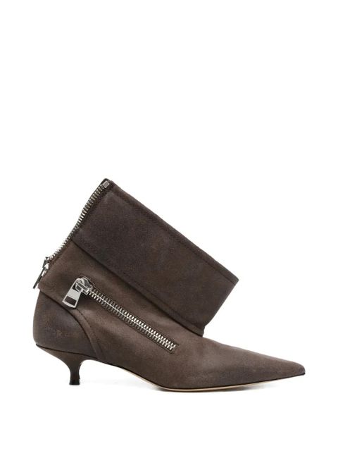 JW Anderson kitten-heel biker boots - Brown - zdjęcie produktu nr 1