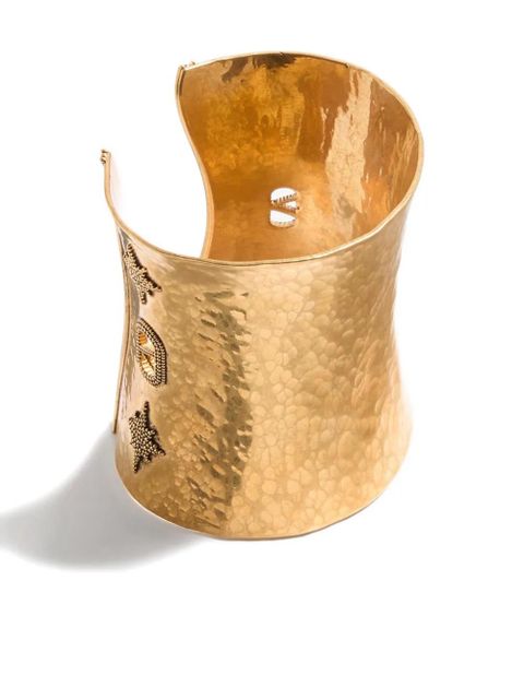 Valentino Garavani Cuffy hammered-pattern bracelet - Gold