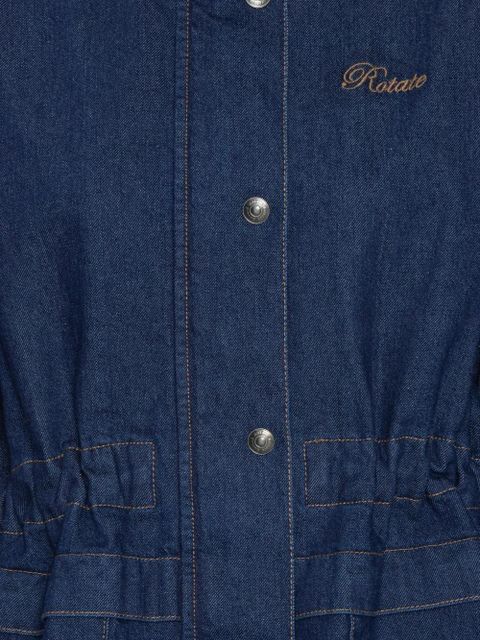 ROTATE BIRGER CHRISTENSEN corduroy-collar woven jacket - Blue - zdjęcie produktu nr 2