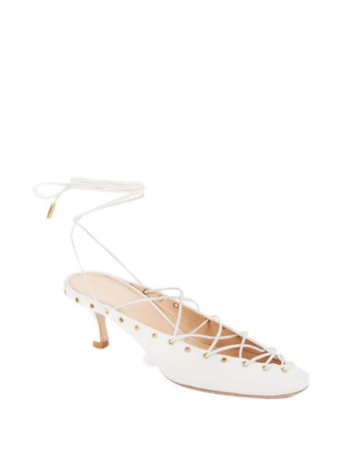 Chloé 60mm Ghillies lace-up pumps - White