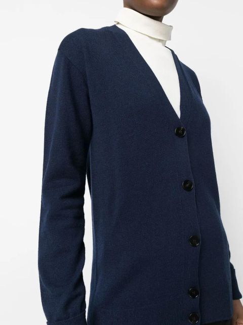 Jil Sander button-down cashmere cardigan - Blue