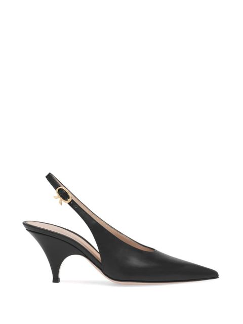 Gianvito Rossi pointed slingback pumps - Black - zdjęcie produktu nr 1
