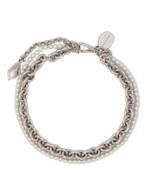 Simone Rocha faux pearl embellished necklace - Silver - zdjęcie produktu nr 1