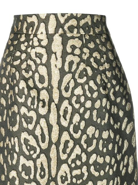 Dolce & Gabbana leopard-print mini skirt - Gold - zdjęcie produktu nr 2