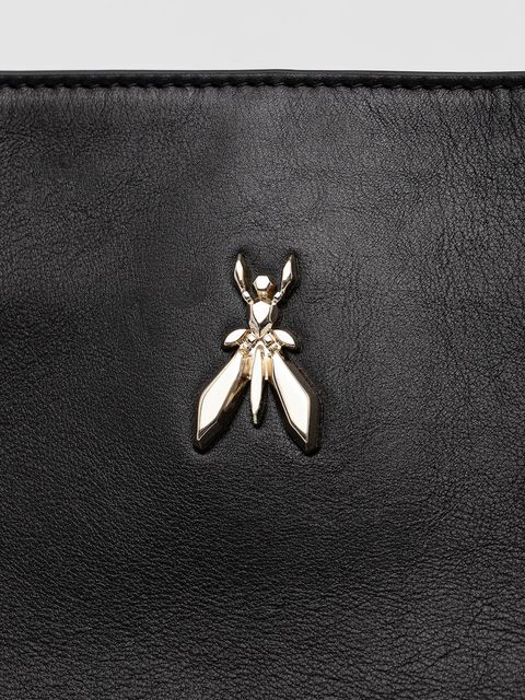 Patrizia Pepe torebka skórzana kolor czarny 2B0150 L162 - zdjęcie produktu nr 2