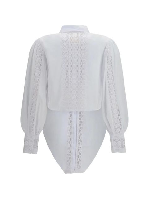 Charo Ruiz Ibiza Devi lace-insert blouse - White - zdjęcie produktu nr 2