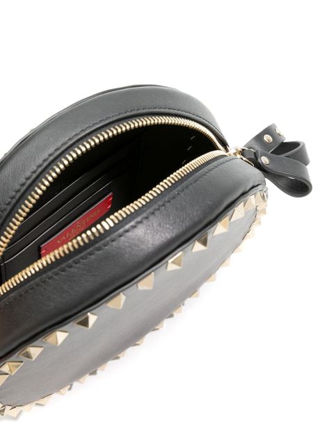 Valentino Garavani Rockstud leather crossbody bag - Black