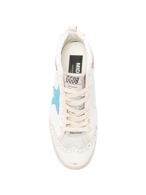 Golden Goose Mid Star leather sneakers - White
