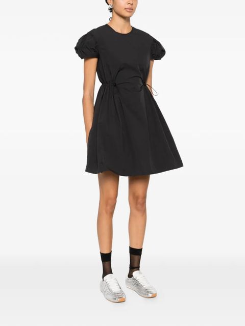 Cecilie Bahnsen puff-sleeve tie dress - Black