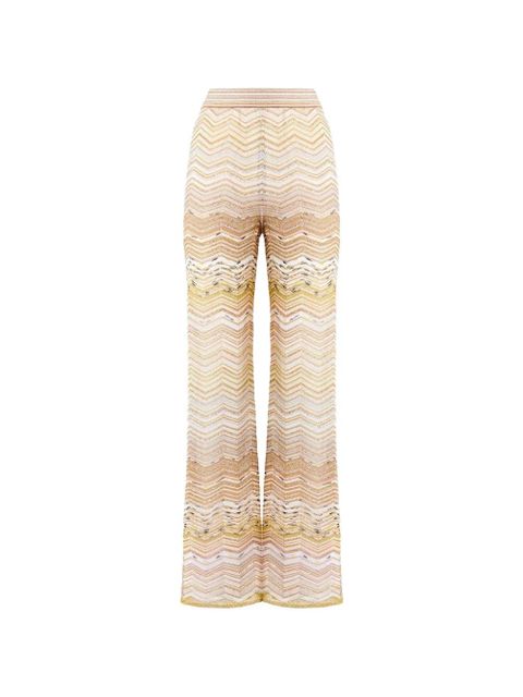 Missoni chevron-pattern trousers - Neutrals - zdjęcie produktu nr 1