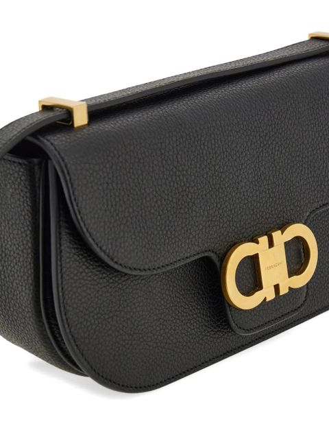 Ferragamo Double Gancini cross body bag - Black