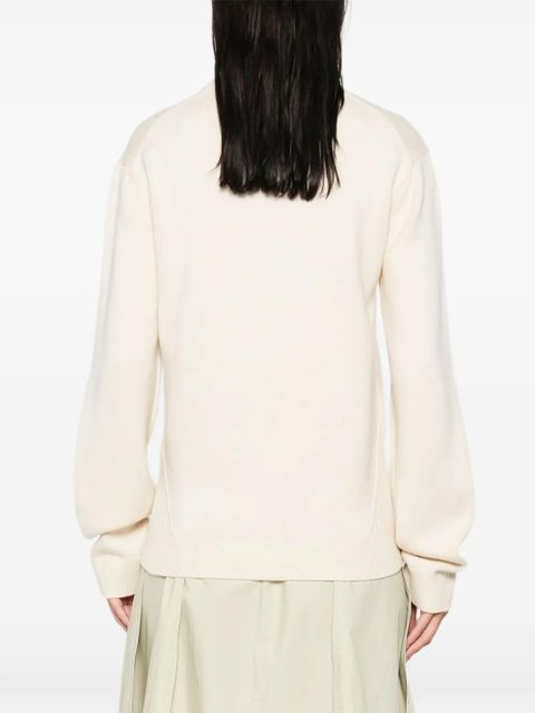 JW Anderson ribbed crew-neck sweater - Neutrals