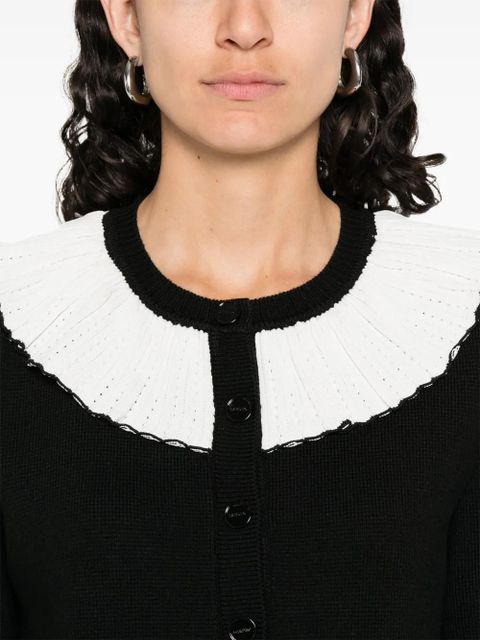 SANDRO two-tone cardigan - Black