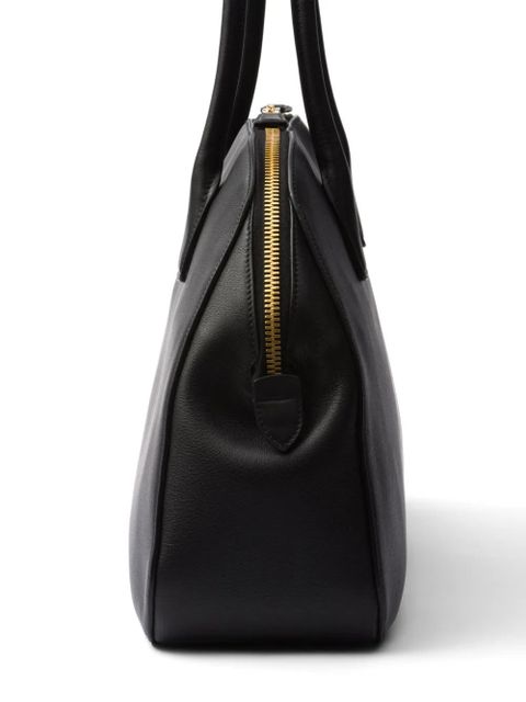 Prada large leather tote bag - Black