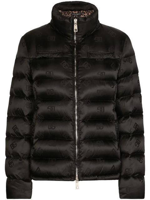 Dolce & Gabbana DNA monogram-jacquard puffer jacket - Black - zdjęcie produktu nr 1