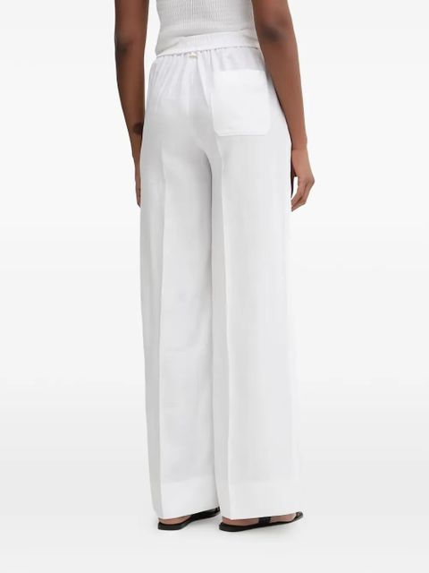 TWINSET drawstring palazzo pants - White
