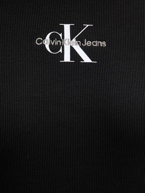 Calvin Klein Jeans sukienka kolor czarny maxi prosta J20J225543