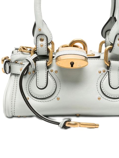 Chloé Small grained paddington shoulder bag - Blue