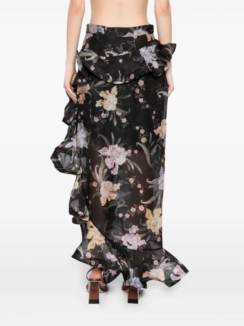 ZIMMERMANN Eden waterfall skirt - Black