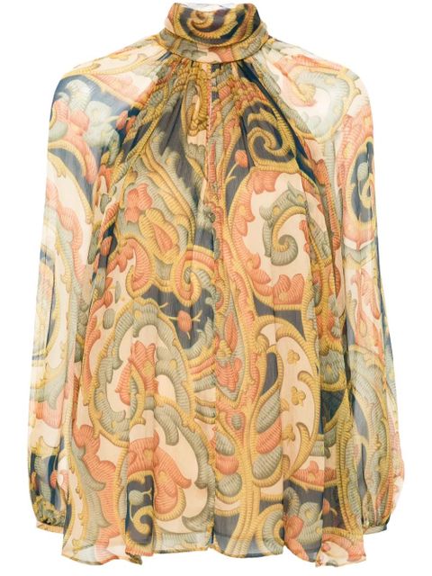 ETRO abstract-pattern print blouse - Neutrals - zdjęcie produktu nr 1