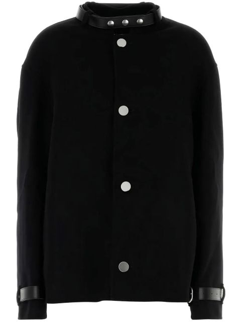 Jil Sander belt-detail cashmere jacket - Black - zdjęcie produktu nr 1