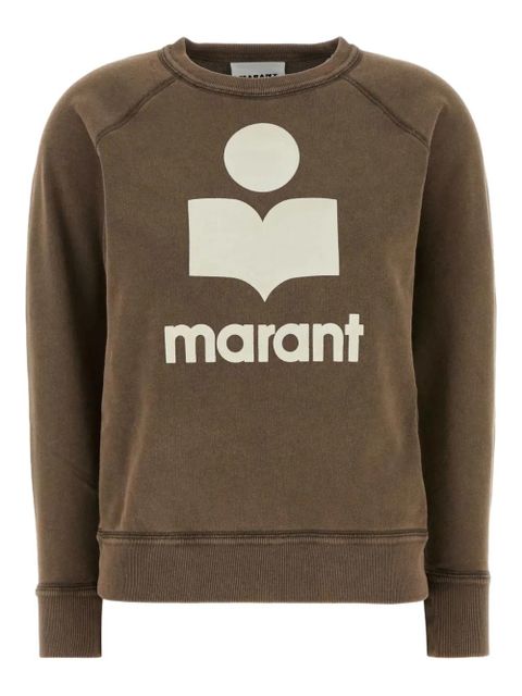 MARANT ÉTOILE logo-embroidered cotton sweatshirt - Brown - zdjęcie produktu nr 1
