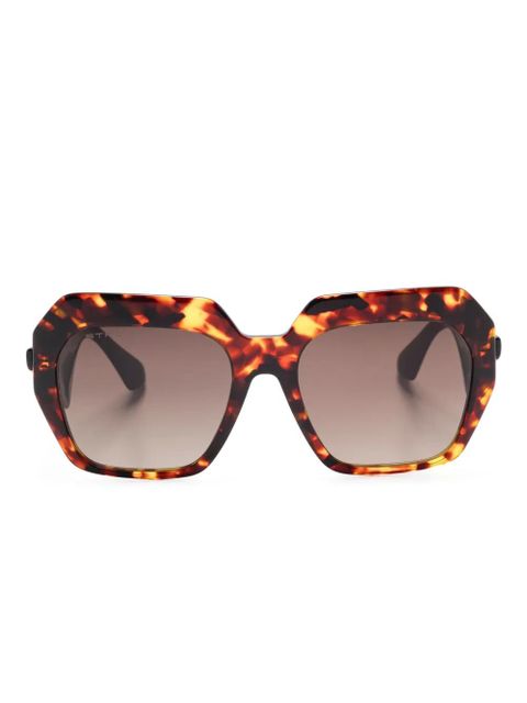ETRO geometric-frame sunglasses - Brown - zdjęcie produktu nr 1