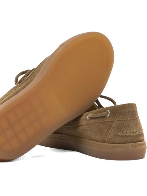 Copenhagen lace-up suede loafers - Brown