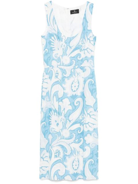 ETRO paisley-print midi dress - White - zdjęcie produktu nr 1