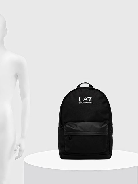 EA7 Emporio Armani plecak kolor czarny duży z nadrukiem AF19722.7X000390