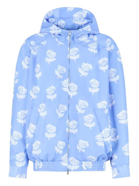 Marni floral-print zip-up jacket - Blue - zdjęcie produktu nr 1
