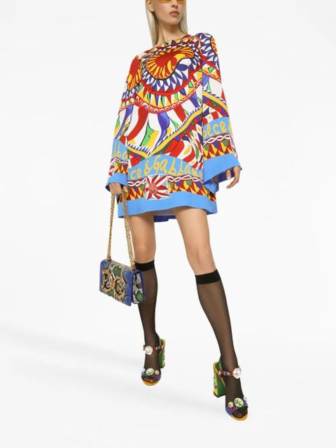 Dolce & Gabbana DG Girls python-effect crossbody bag - Blue - zdjęcie produktu nr 2