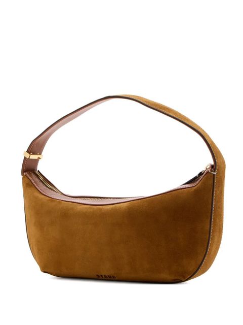 STAUD suede zip-top satchel - Brown - zdjęcie produktu nr 1