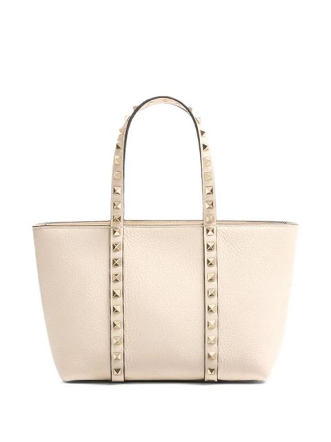 Valentino Garavani small Rockstud tote bag - Neutrals