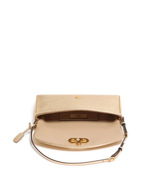 Valentino Garavani small DeVain Vlogo shoulder bag - Gold