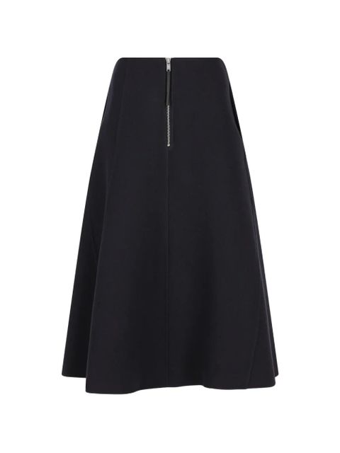 Moncler x Jil Sander midi flared skirt - Blue - zdjęcie produktu nr 2