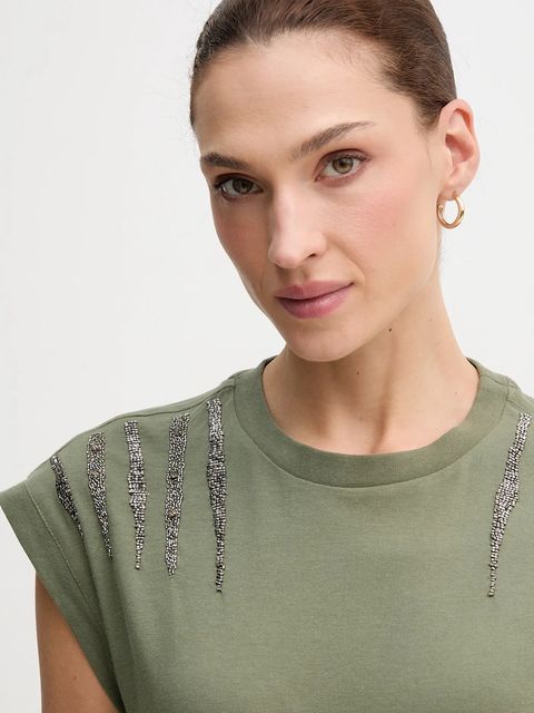 Pepe Jeans t-shirt kolor zielony PL5000024