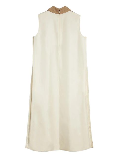 Jil Sander pinstriped midi dress - Neutrals