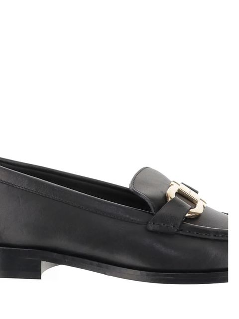 Ferragamo leather loafers - Black