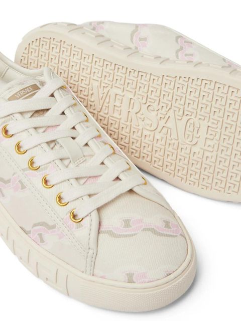 Versace Chain Stripes Greca sneakers - White