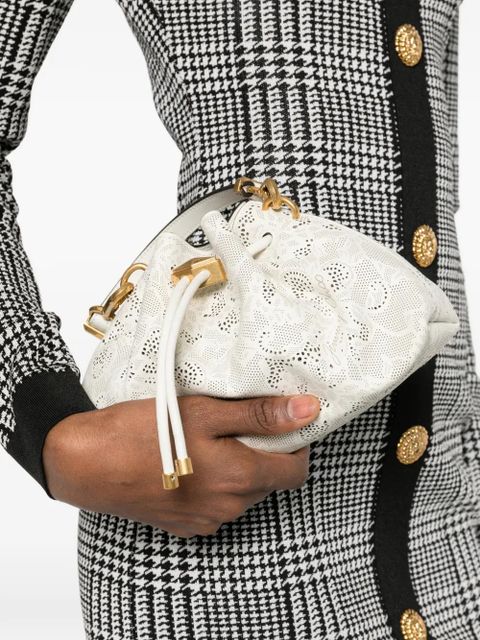 Jimmy Choo small Cinch perforated tote bag - White - zdjęcie produktu nr 2