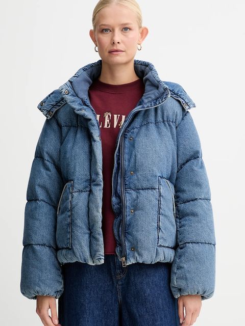 Levi's kurtka puchowa kolor niebieski zimowa 003MD - zdjęcie produktu nr 1