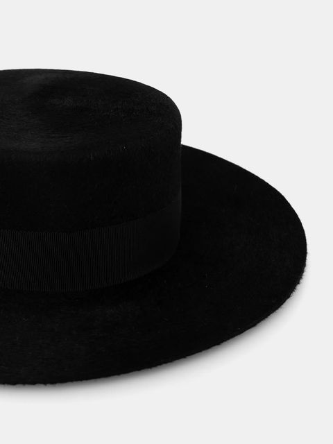 Ruslan Baginskiy kapelusz kolor czarny CNT033-F-3CHA-9P-MRB