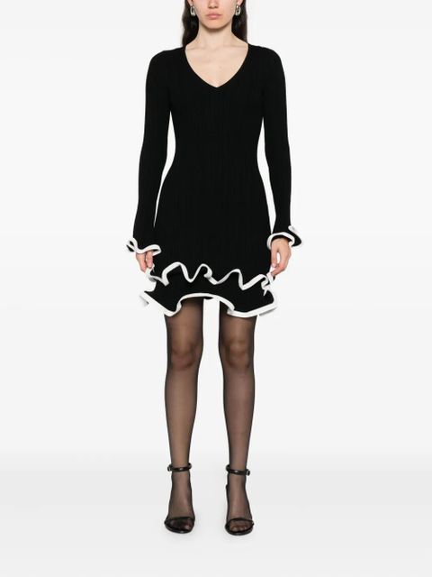 Simkhai Avalon ruffled mini dress - Black - zdjęcie produktu nr 2