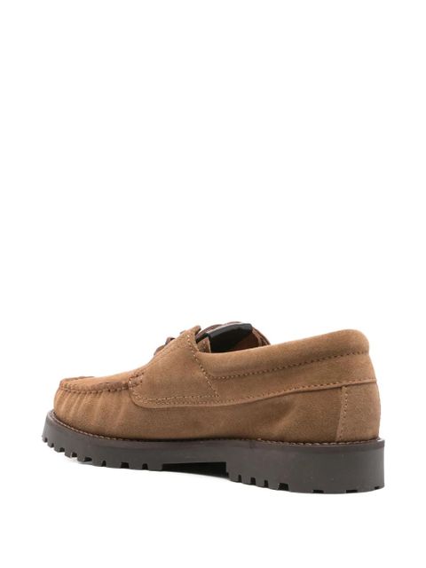 Copenhagen suede lace-up loafers - Brown