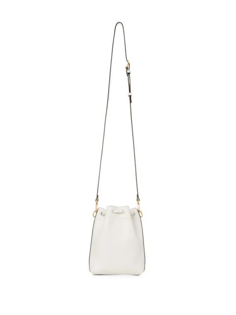 Jimmy Choo mini Cinch leather bucket bag - White - zdjęcie produktu nr 2