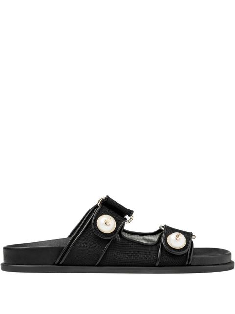 Jimmy Choo Fayence pearl-embellished sandals - Black - zdjęcie produktu nr 1