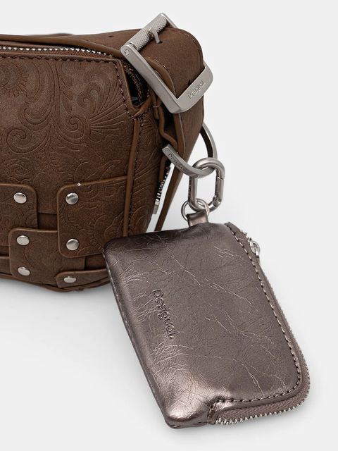 Desigual torebka NEW PATCH 1 CHOCO kolor brązowy 25WAXPBO