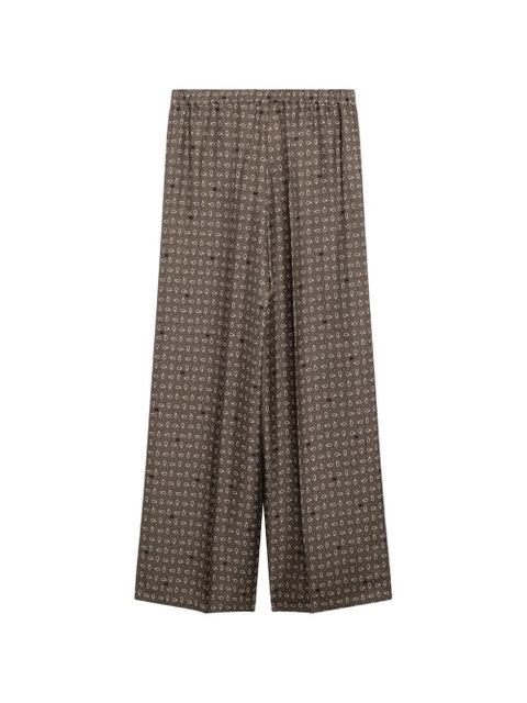Max Mara printed silk trousers - Brown - zdjęcie produktu nr 2