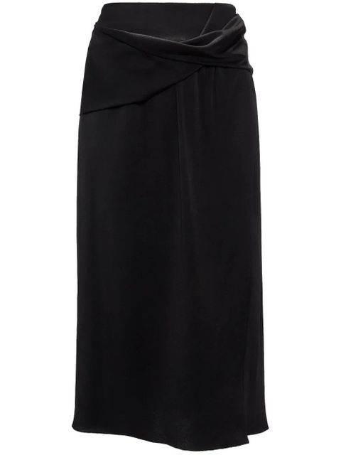 JW Anderson draped midi skirt - Black - zdjęcie produktu nr 1